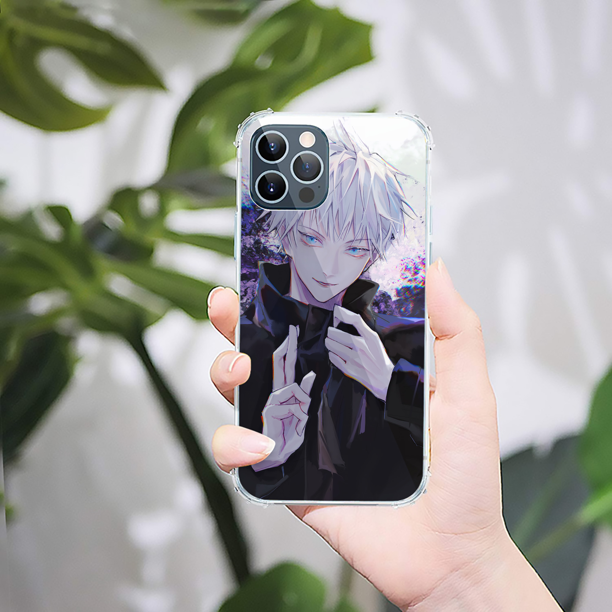 （画像用） 呪術廻戦 Jujutsu Kaisen 【iPhone 12シリーズ対応】透明スマホケース（クリアソフトケース）